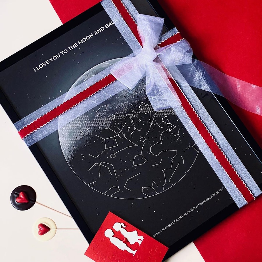 An anniversary star map to cherish